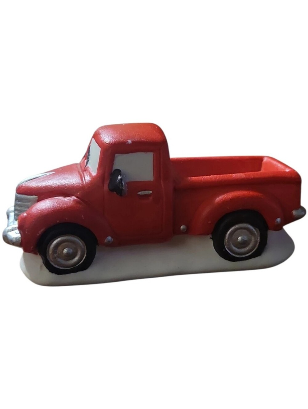 2006 Enesco Wonderful Life Christmas Village Covered Red Truck Bedford Falls
